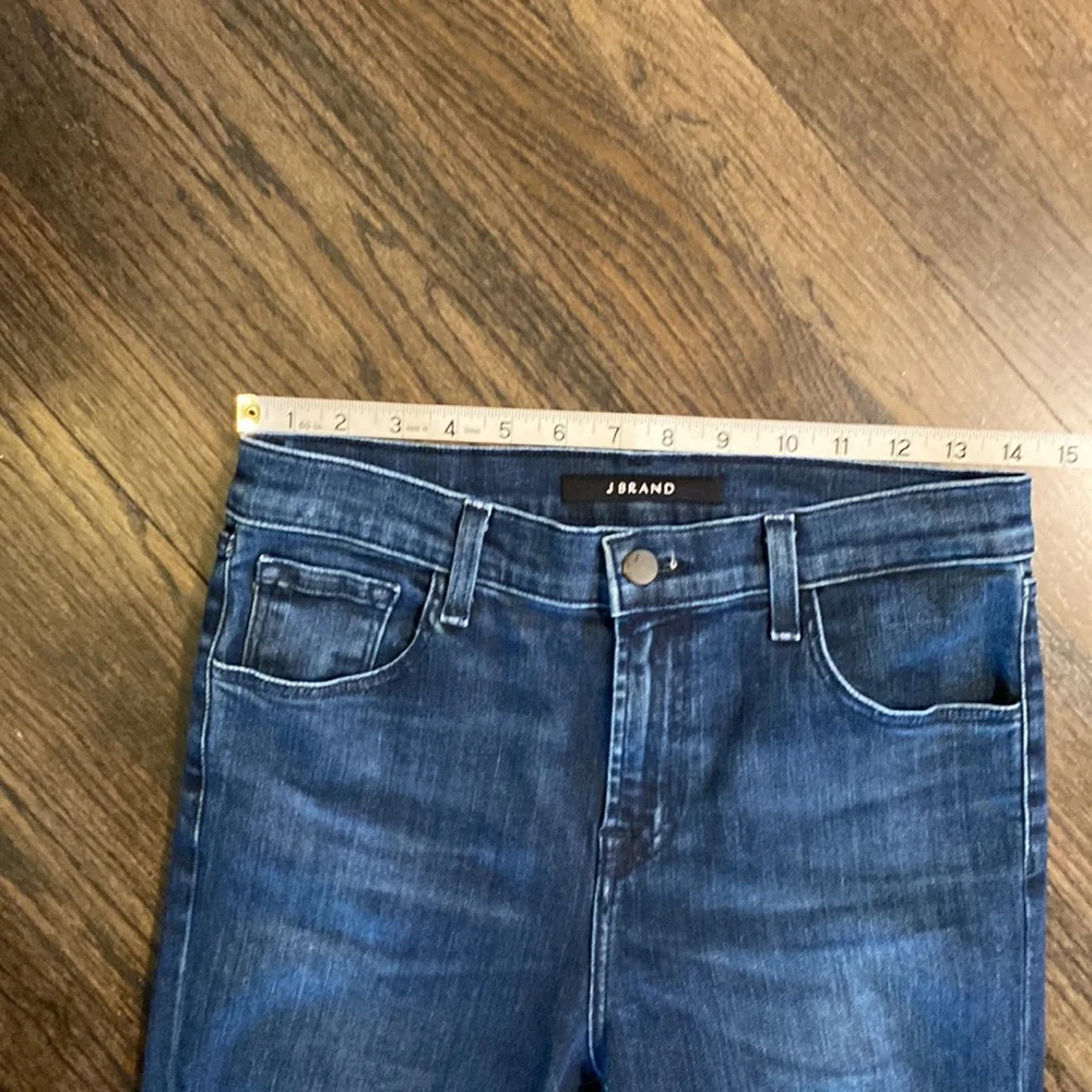J Brand Ruby Silverpool Jeans Step Hem Silver Dipped 26 EUC